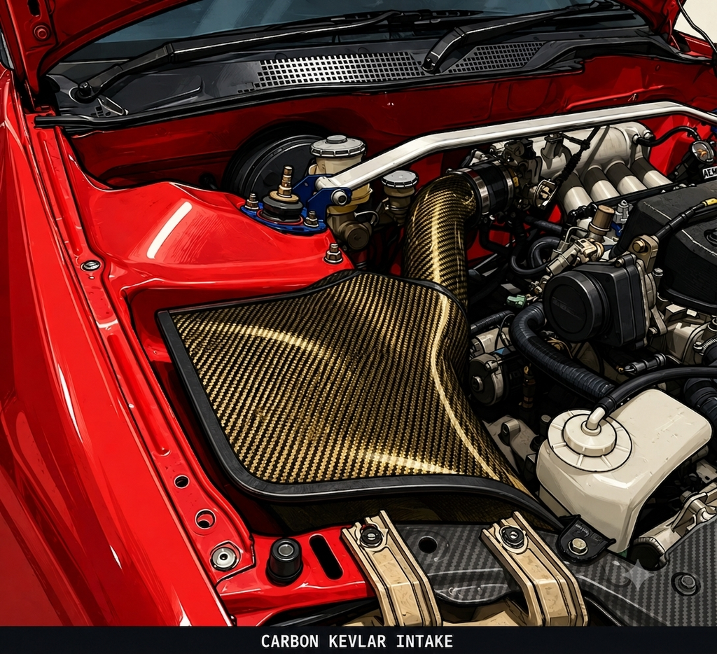 EG EK CARBON KEVLAR INTAKE BOX KIT (FREE SHIPPING)