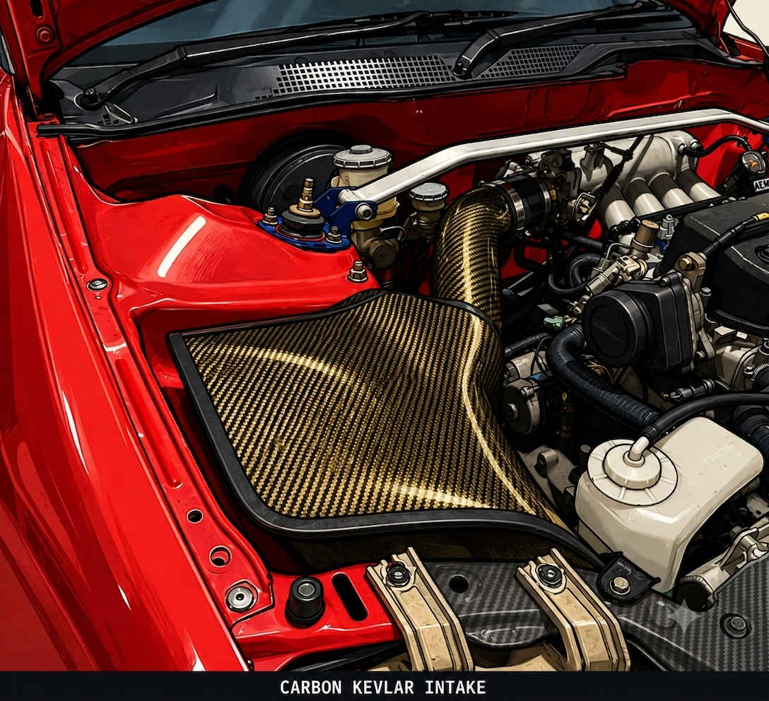EG EK CARBON KEVLAR INTAKE BOX KIT (FREE SHIPPING)